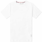 Thom Browne Men's Relaxed Fit Side Split Classic T-Shirt in White