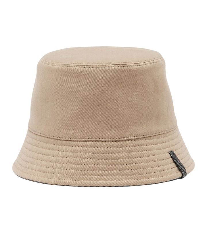 Photo: Brunello Cucinelli Monili cotton and linen bucket hat