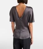 Victoria Beckham Bela crêpe satin top