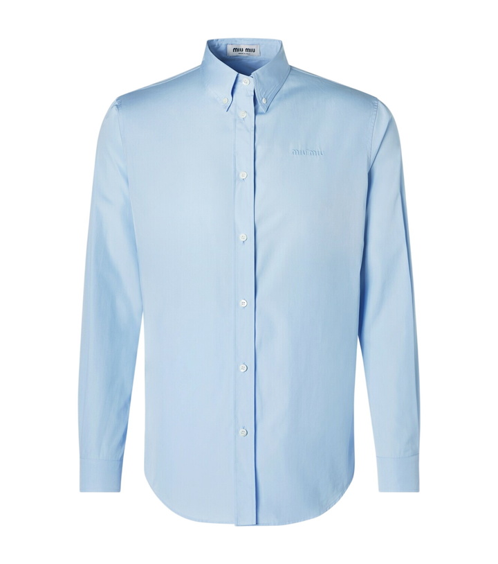 Photo: Miu Miu Cotton poplin shirt