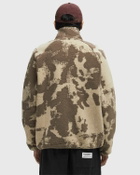 ØLÅF PIXEL FLEECE JACKET Brown Men