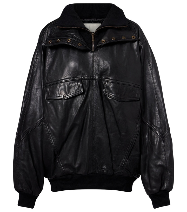 Photo: Isabel Marant Dorry oversized leather jacket