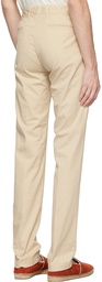 Massimo Alba Beige Cotton Winch2 Trousers