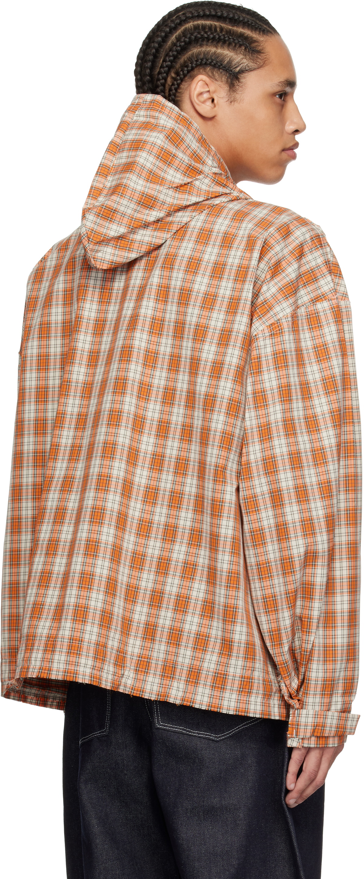 Camiel Fortgens Orange & White Cropped Outdoor Jacket