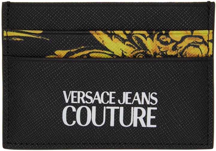 Photo: Versace Jeans Couture Black & Yellow Regalia Baroque Card Holder