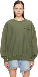 Awake NY Green Pigment-Dyed Sweatshirt