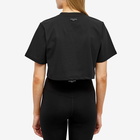 Anine Bing Women's Zuri Cropped T-Shirt in Black