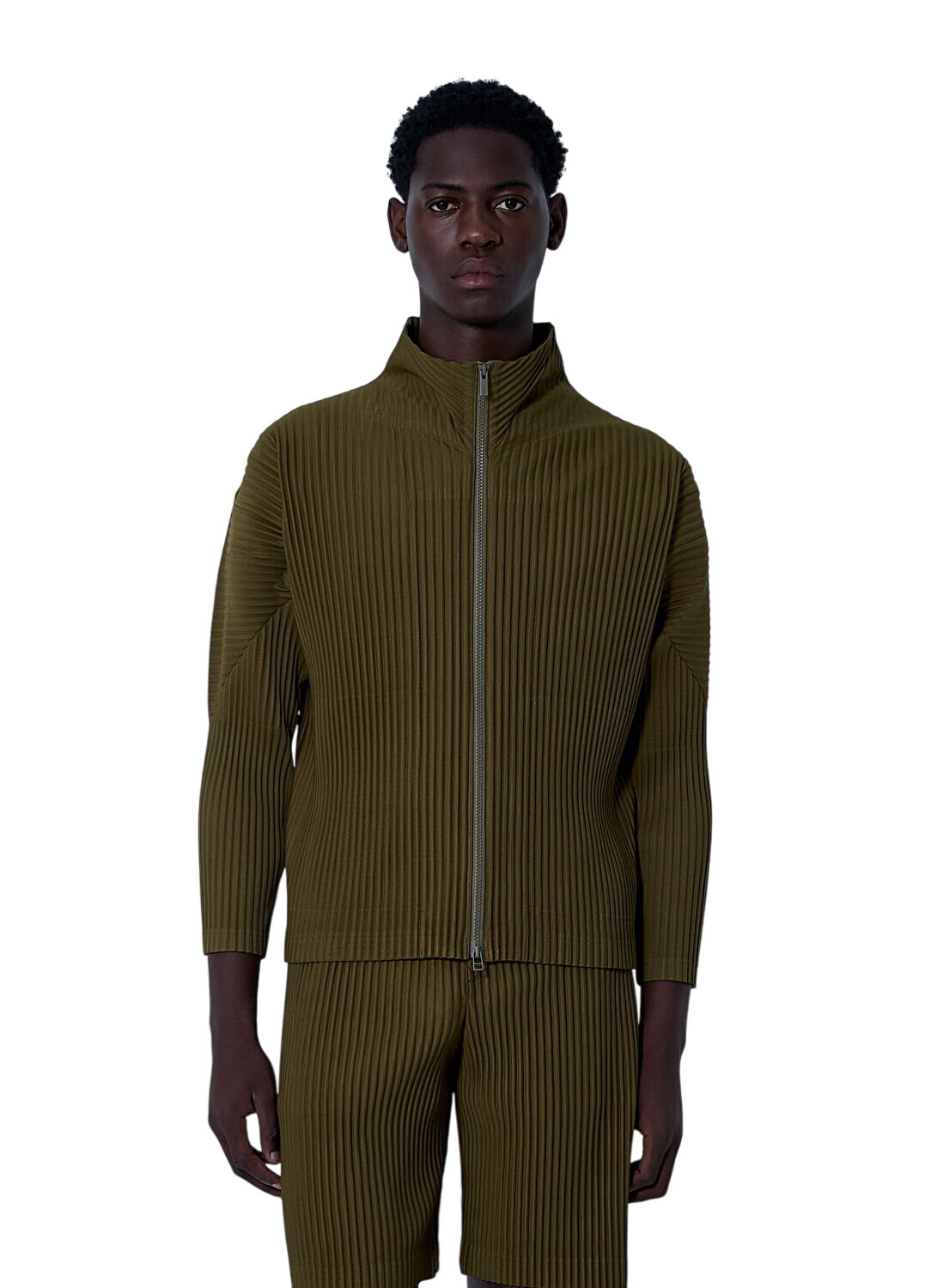 HOMME PLISSÉ ISSEY MIYAKE Black Kinetic Sculpture Turtleneck Homme