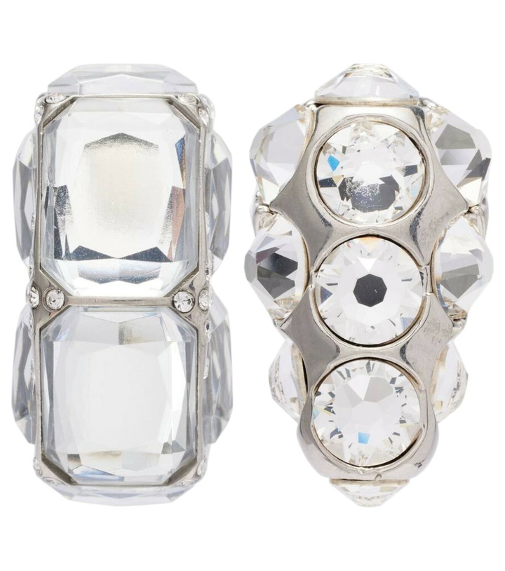 Photo: Acne Studios Asymmetric embellished earrings
