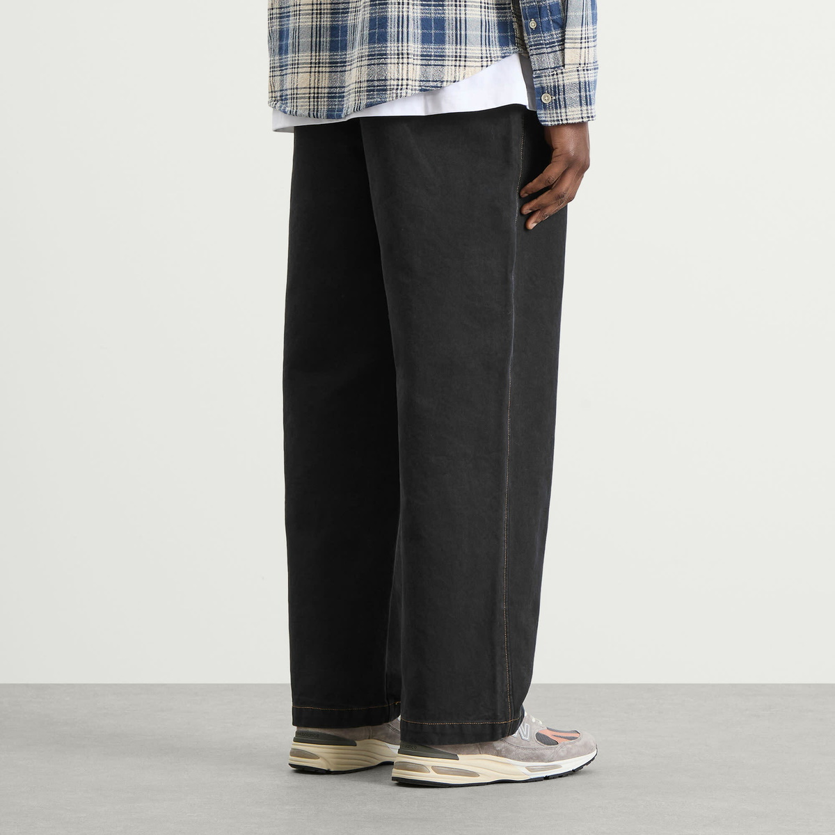 Bound Men's Heavy Canvas Workwear Trousers in Black