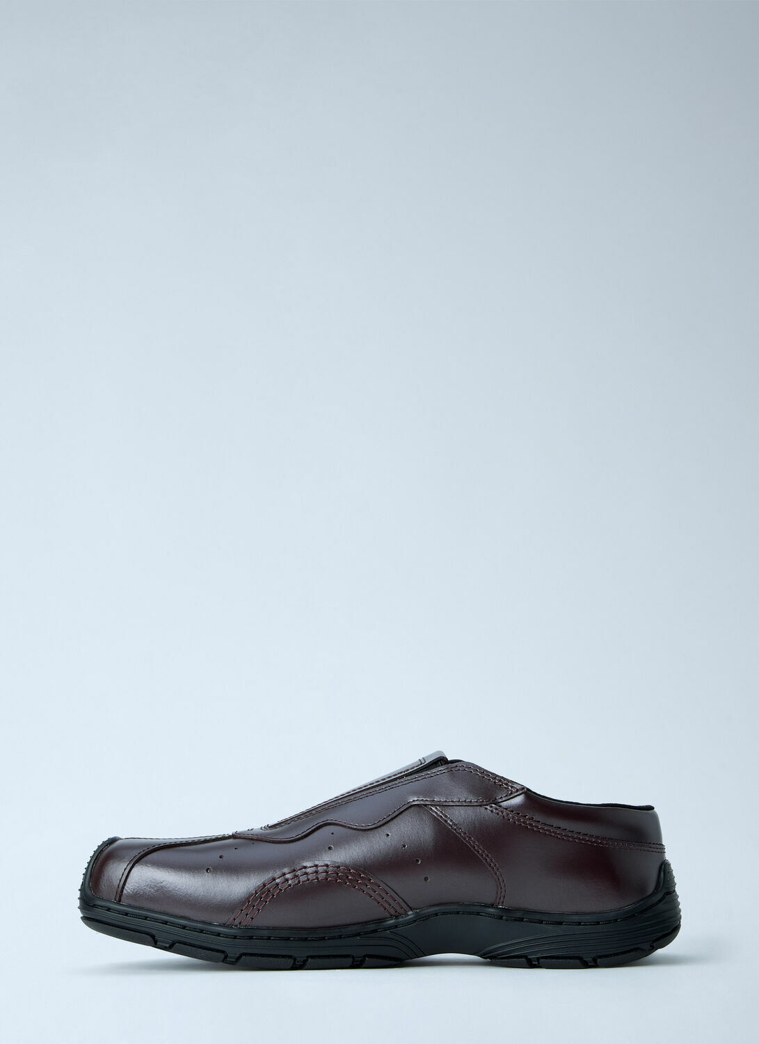 Dr. Martens Aurix Oxblood Satin Finish Leather Slip Ons