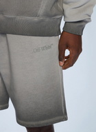 Off-White Laundry Diagonal Skate Track Shorts