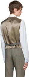 Gucci Brown Prince Of Wales Vest
