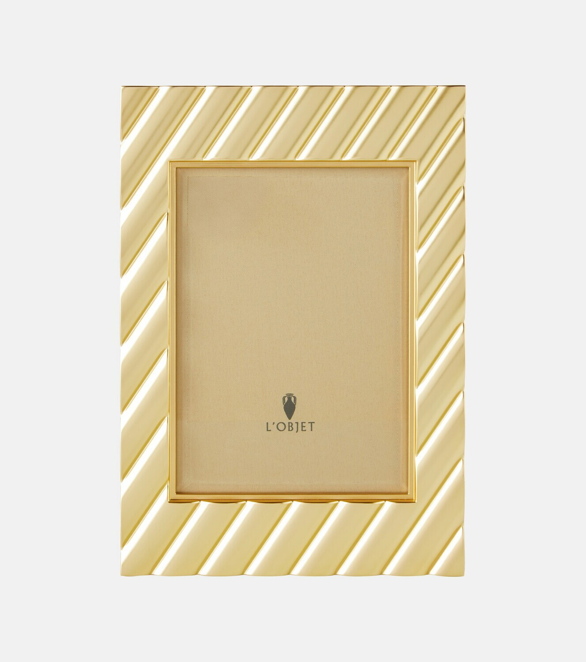 L'Objet Maxime gold-plated metal picture frame