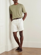 Kingsman - Straight-Leg Linen-Twill Shorts - White