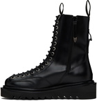 Toga Virilis Black Lace-Up Boots