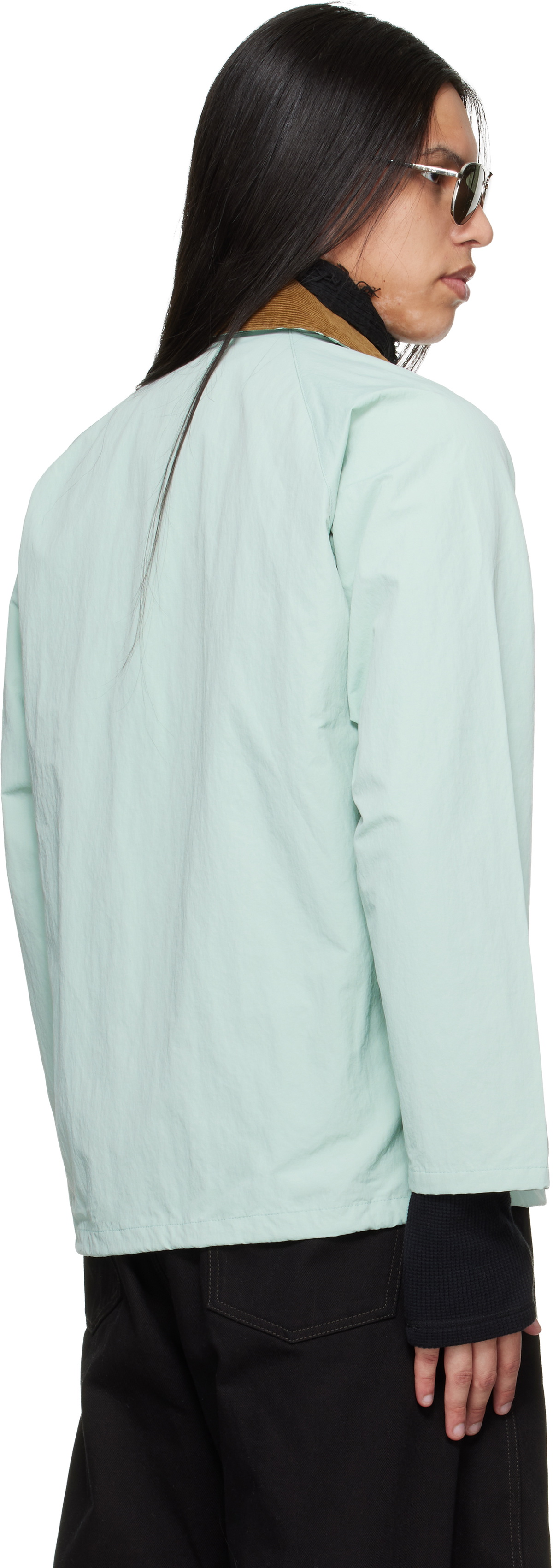 Barbour Blue Modified Solway Showerproof Jacket