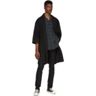 Naked and Famous Denim SSENSE Exclusive Black Over Coat