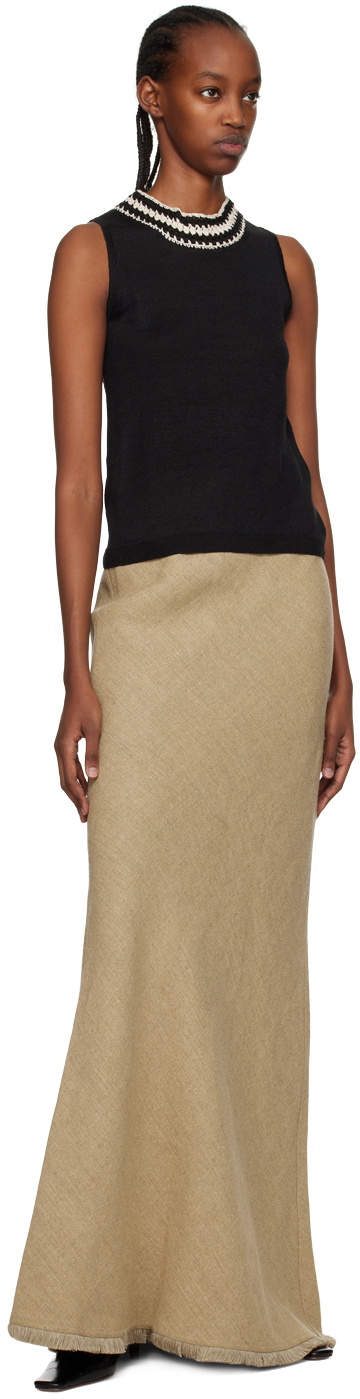 S Max Mara Black Brandy Tank Top