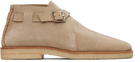 LEMAIRE Beige Buckle Slip On Desert Boots