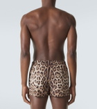 Dolce&Gabbana Leopard-print swim trunks