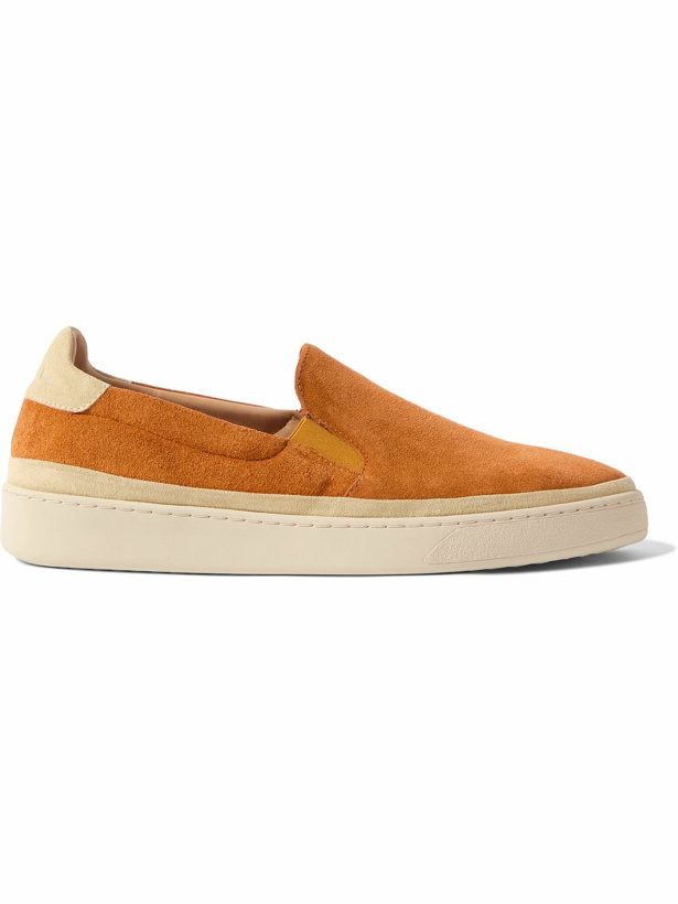 Photo: Mulo - Suede Slip-On Sneakers - Yellow