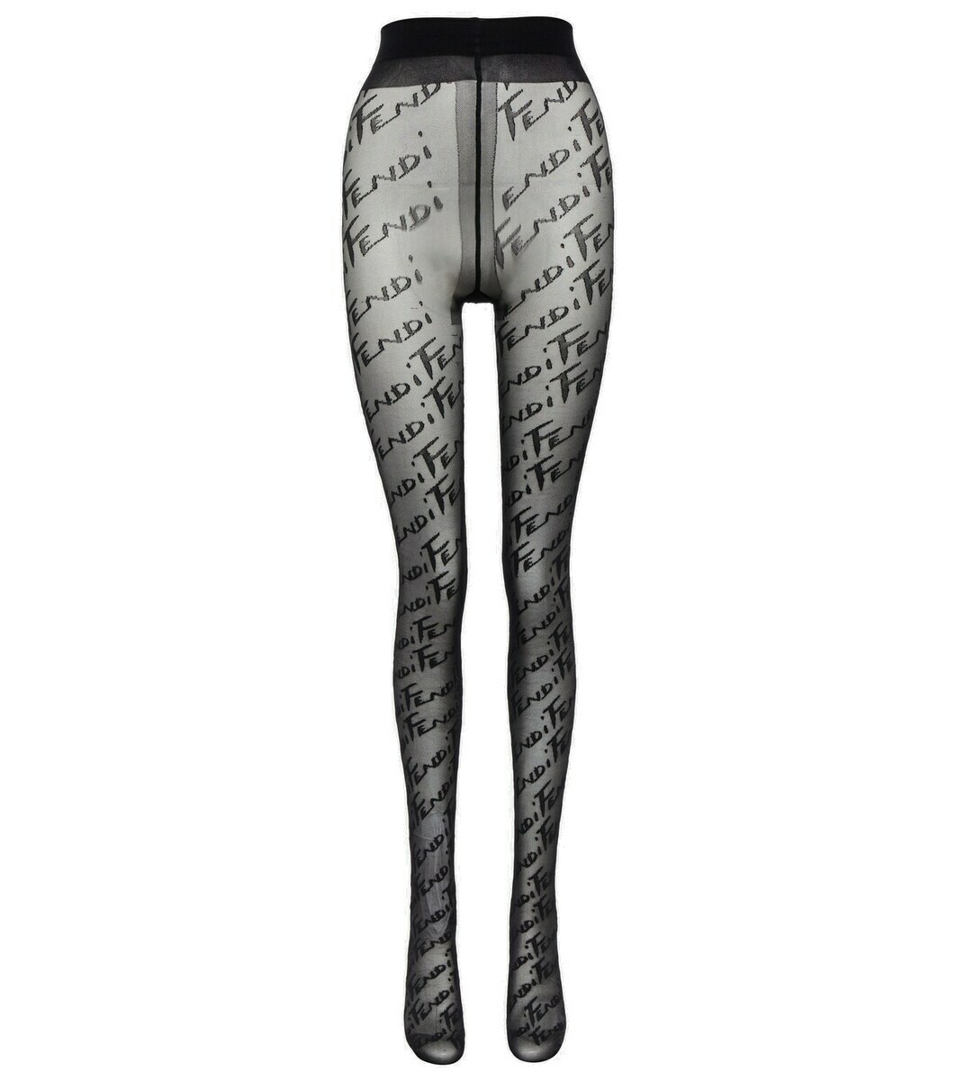 Fendi Logo high rise tights Fendi