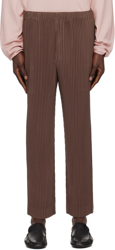 Photo: HOMME PLISSÉ ISSEY MIYAKE Brown Monthly Color November Trousers