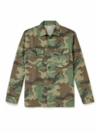 OrSlow - Woodland Camouflage-Print Cotton-Canvas Shirt - Green