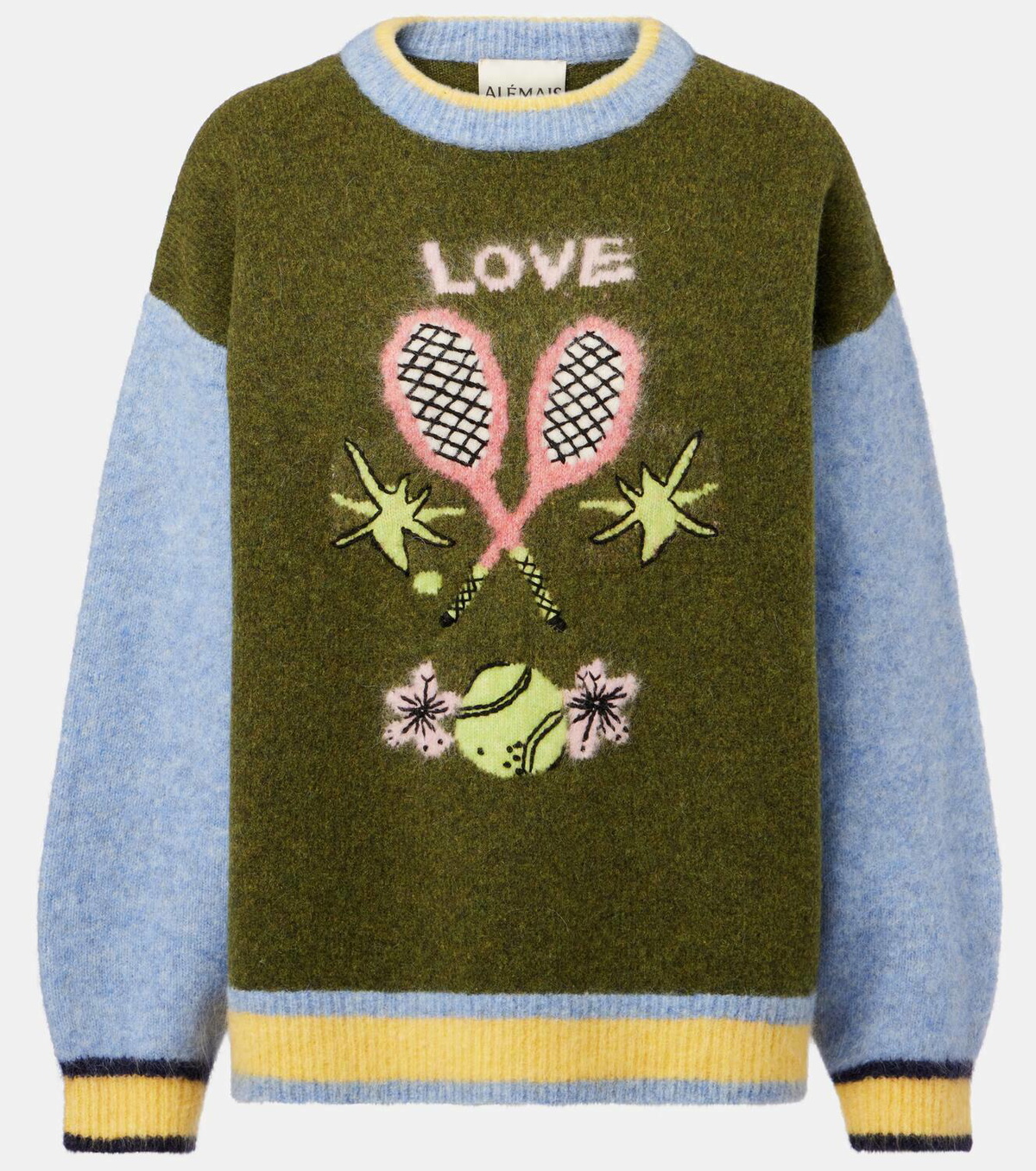 Alémais Anouk wool, alpaca, and mohair-blend sweater