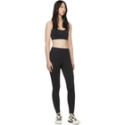 Reebok By Victoria Beckham Black Textured Seamless Sports Bra