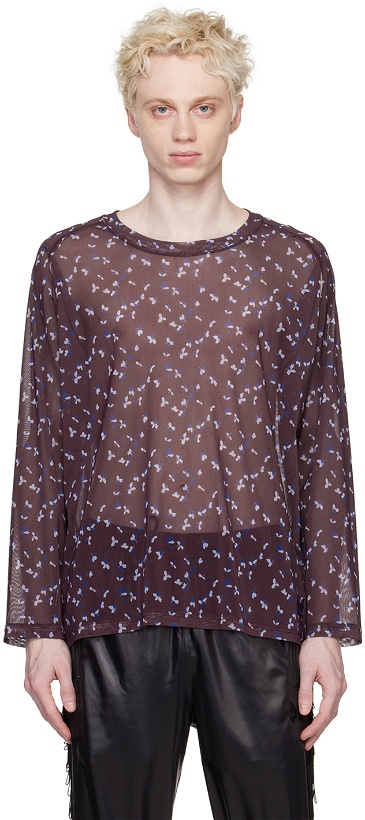 Photo: NEEDLES Brown Floral Long Sleeve T-Shirt