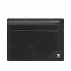 Valentino Men's Rock Stud Card Holder in Nero 