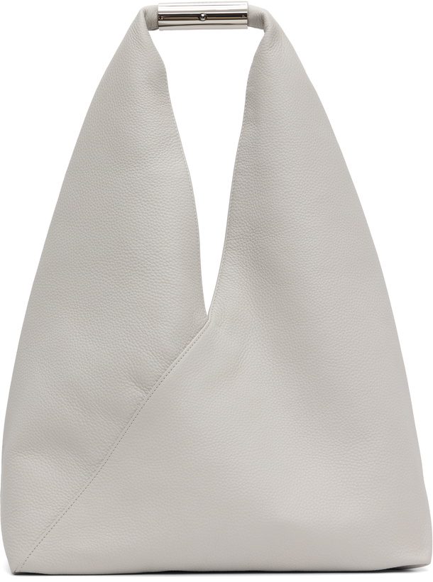 Photo: MM6 Maison Margiela Gray Jewel Handle Classic Tote