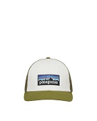 Patagonia P 6 Logo Trucker Hat White W/Palo