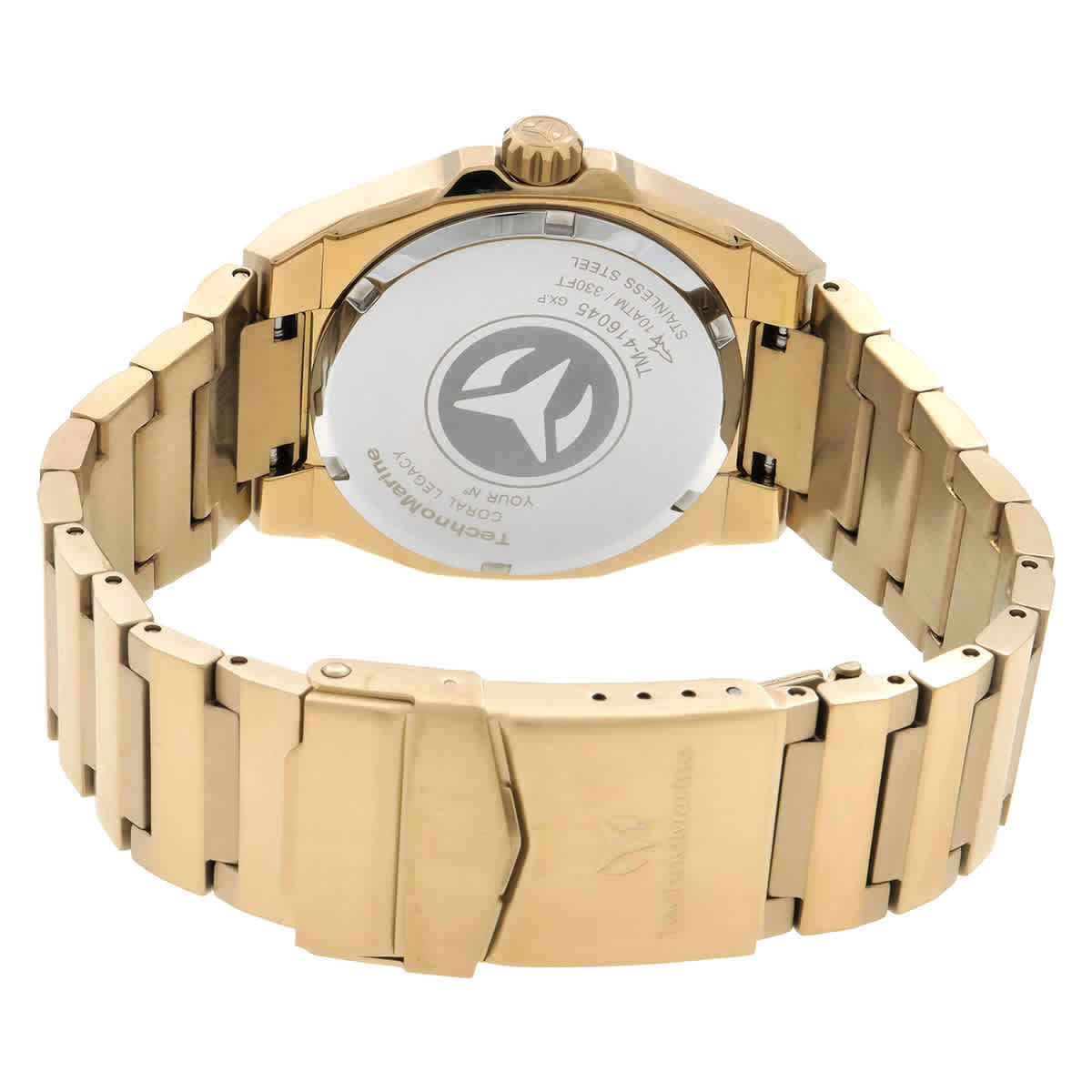 TechnoMarine Coral Quartz Gold Dial Ladies Watch TM-416045