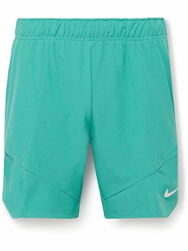 Photo: Nike Tennis - NikeCourt Advantage Straight-Leg Dri-FIT Tennis Shorts - Blue