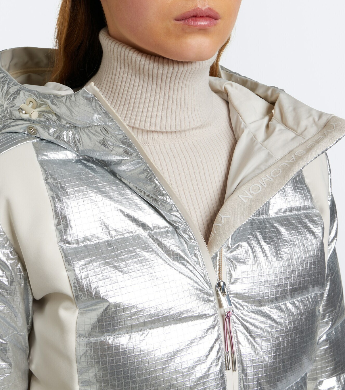 Yves Salomon Belted shearling-trimmed ski jacket