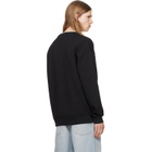 Hugo Black Stacked-Logo Badge Cotton-Blend Sweatshirt