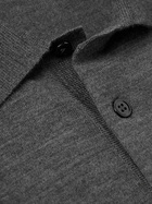 TOM FORD - Merino Wool Polo Shirt - Gray