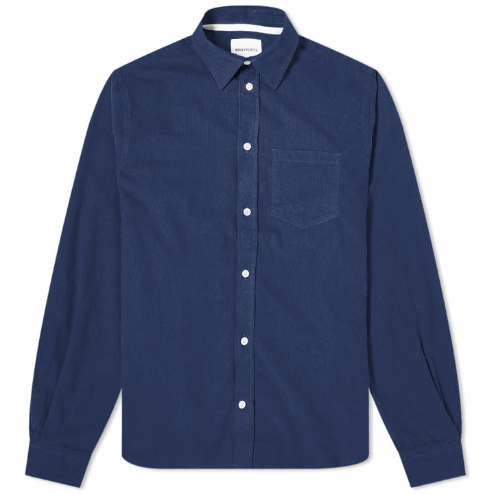 Photo: Norse Projects Men's Osvald Corduroy Shirt in Navy