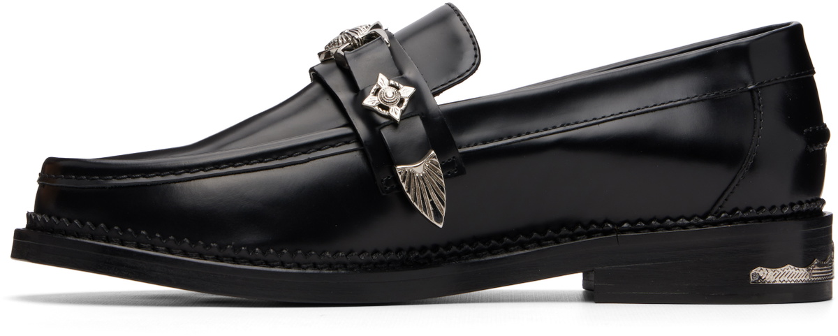 Toga Virilis Black Metal Loafers