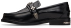Toga Virilis Black Metal Loafers