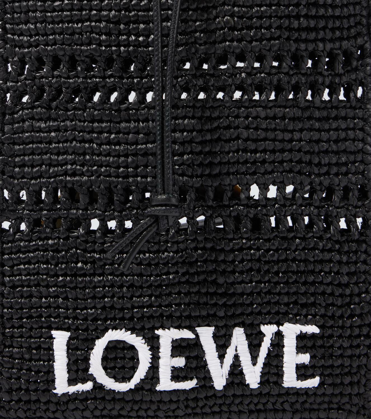 Loewe Paula's Ibiza ラフィア クロスボディバッグ ロゴ Paula's Ibiza logo raffia crossbody bag in beige - Loewe
