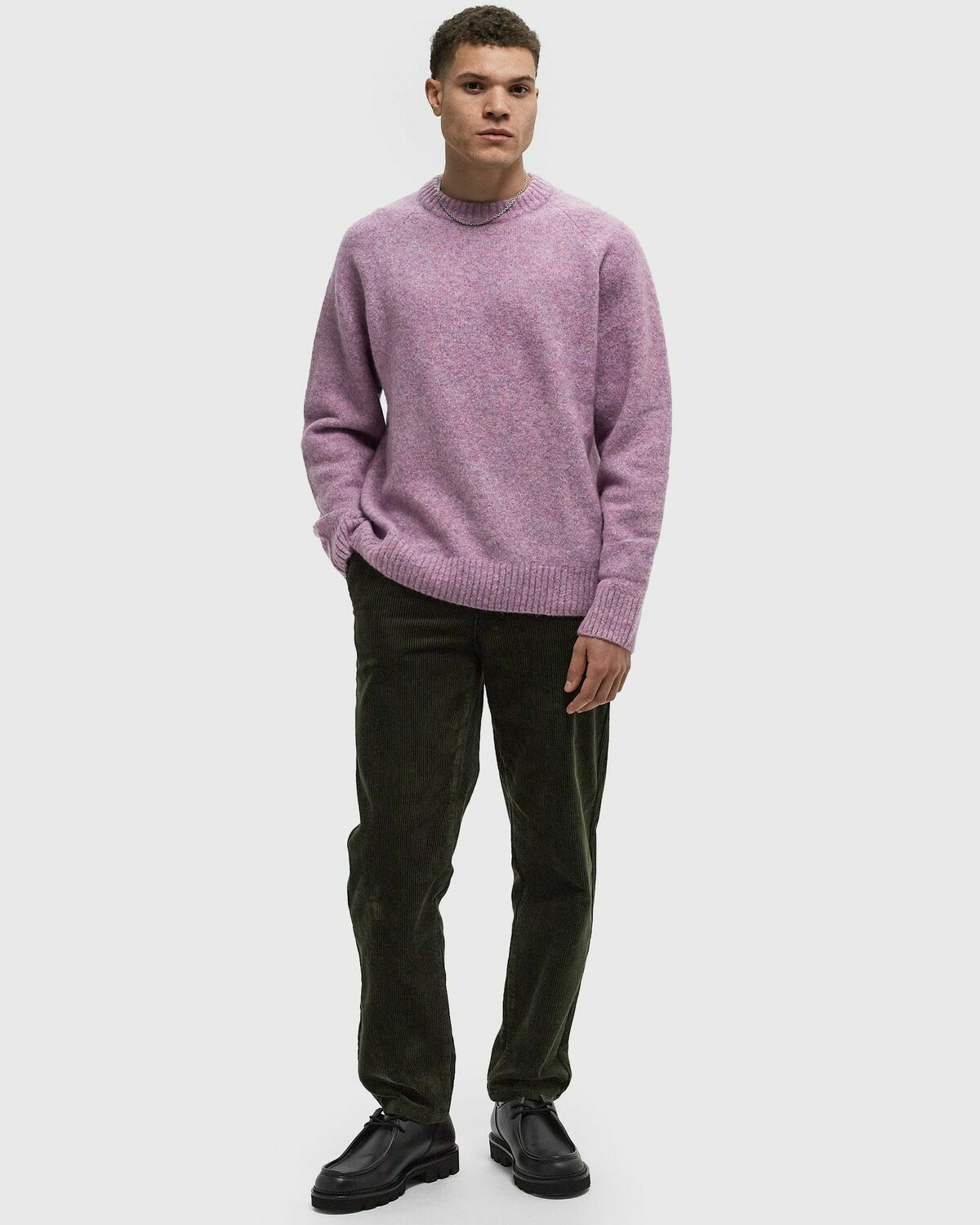 Les Deux Gilbert Roundneck Knit pink Mens Pullover