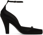 The Row Black Ankle Strap Heels