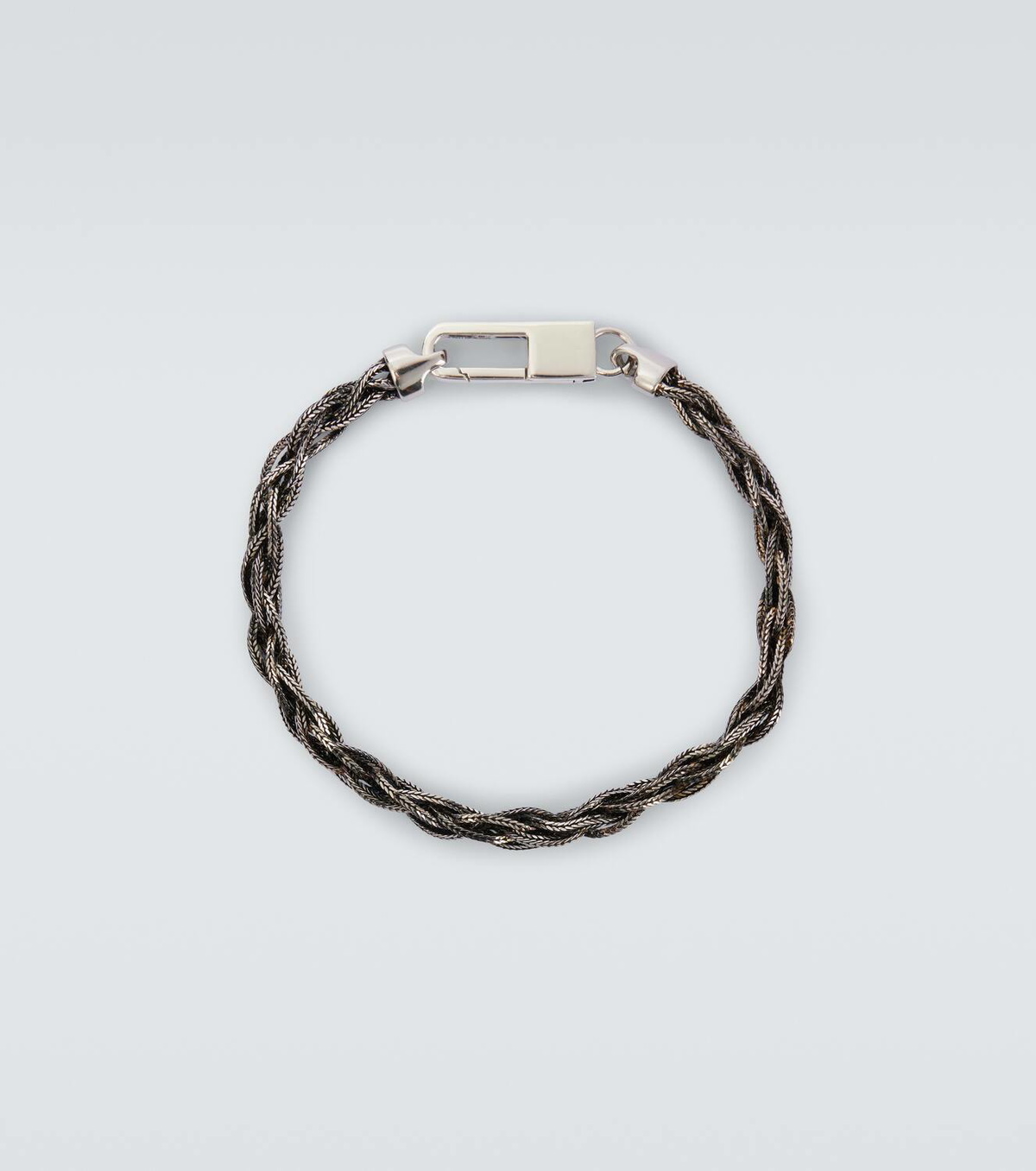 Giorgio Armani Braid-effect silver bracelet Giorgio Armani
