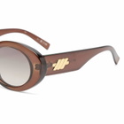 Le Specs Women's Nouveau Vie Sunglasses in Chocolate Brown 