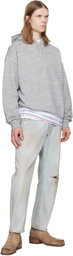 Dsquared2 Gray Dsquared2 Tape Relax Fit Hoodie