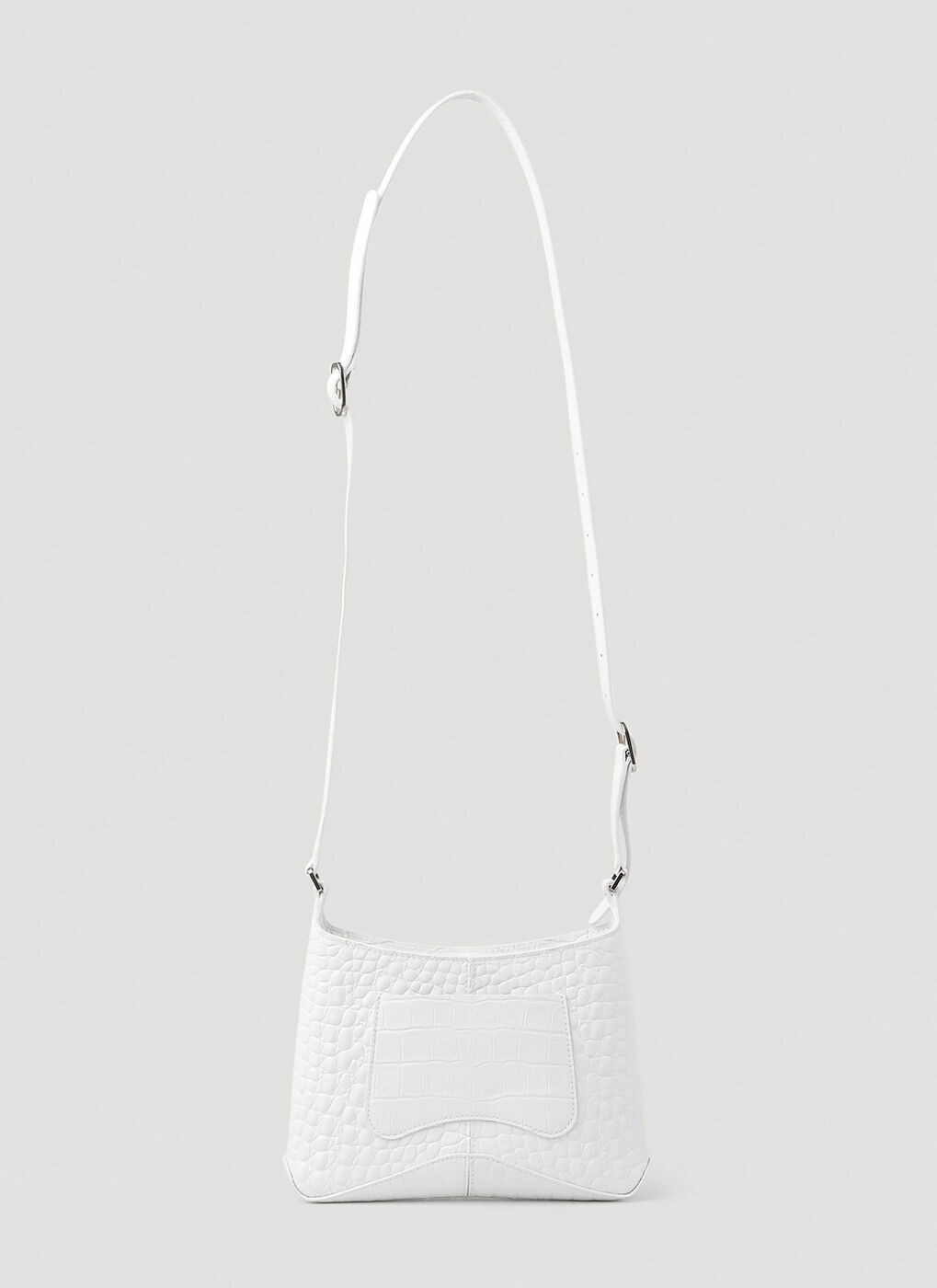 Flat hobo shoulder bag (Off white) – YEAR END